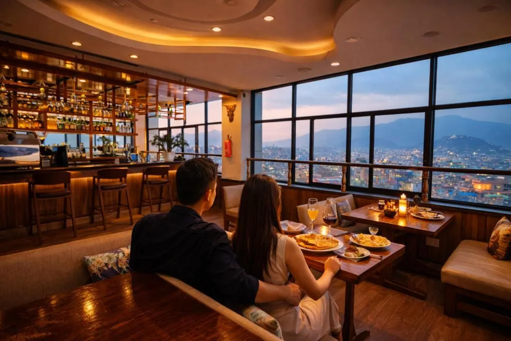 Drishya Hotel and Rooftop Restaurant - 360 view of Kathmandu - Hotels Booking Nepal 853601943